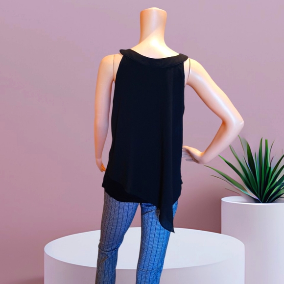 IZ Byer Women's Black O Ring Halter Neck Blouse - Picture 8 of 16